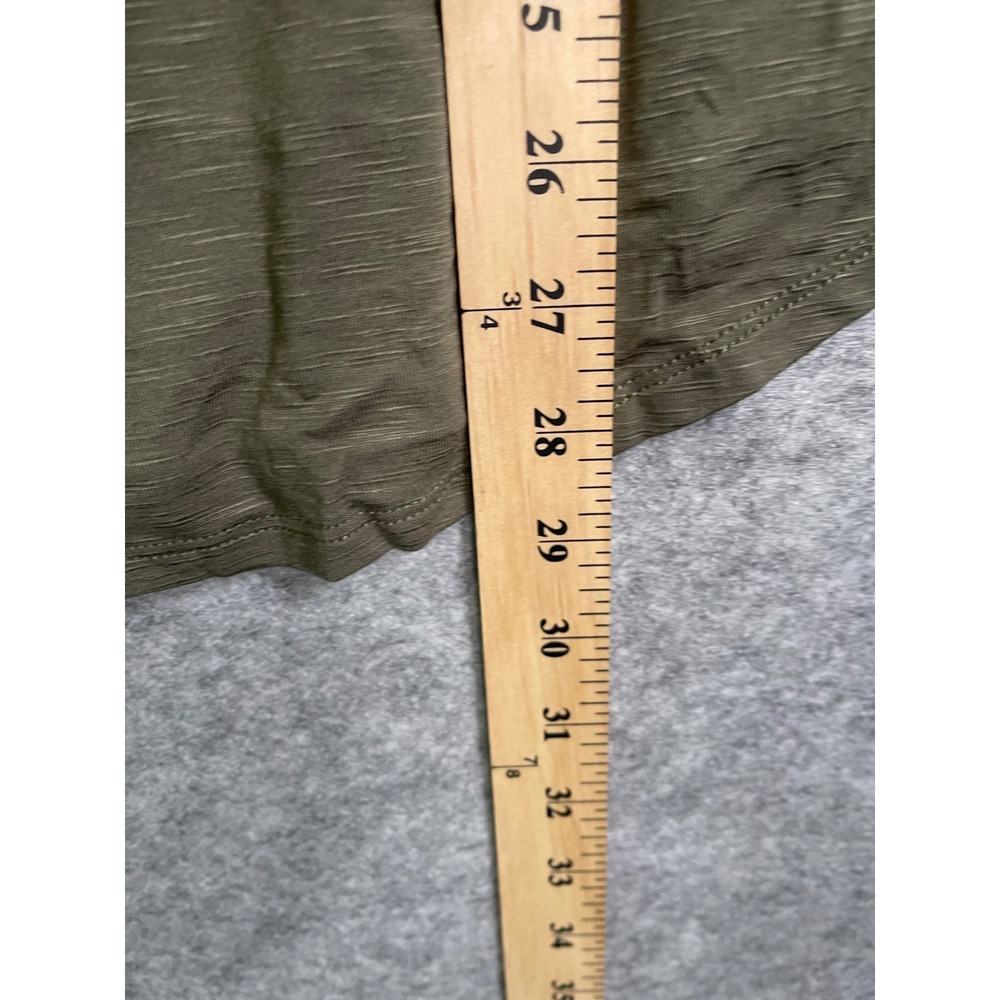 Mote Womens Olive Green Slub Knit V-Neck Pocket T-Shirt Size XXL New - Picture 7 of 8